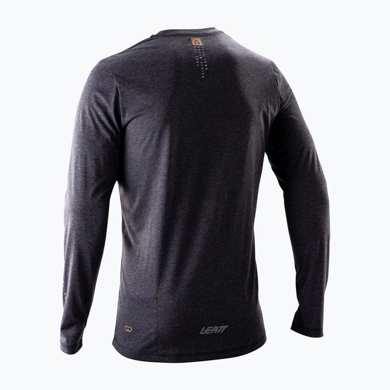 Pánský cyklistický dres Longsleeve Leatt MTB Gravity 3.0 ghost black 2