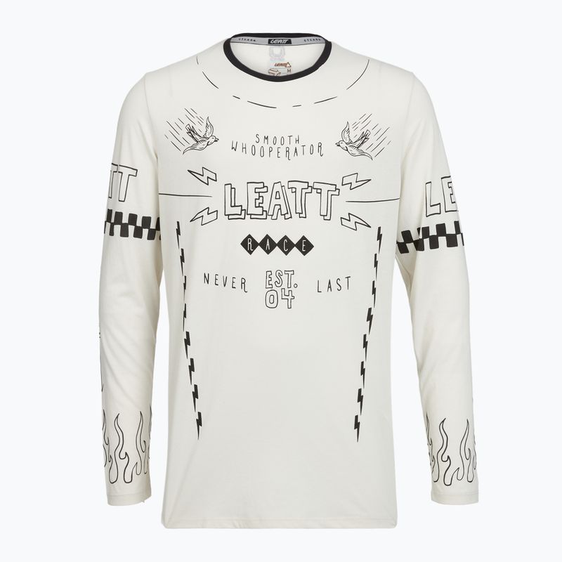 Pánský cyklistický dres Longsleeve Leatt MTB Gravity 3.0 cream white