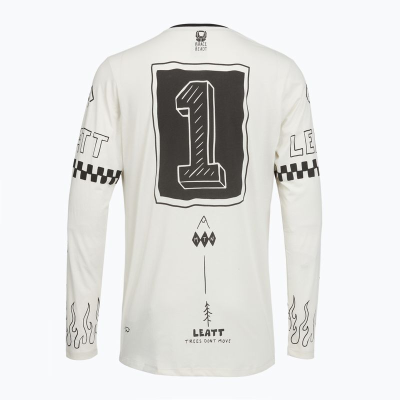 Pánský cyklistický dres Longsleeve Leatt MTB Gravity 3.0 cream white 2