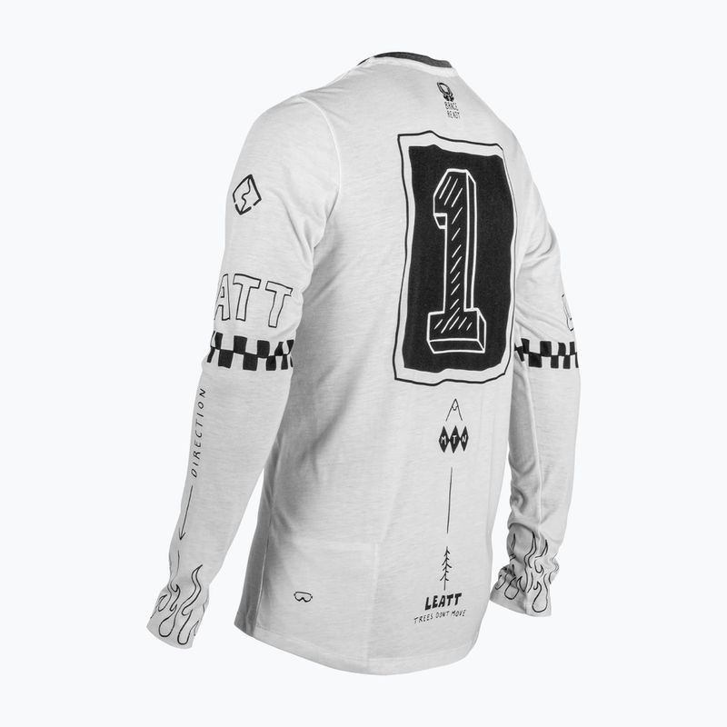 Pánský cyklistický dres Longsleeve Leatt MTB Gravity 3.0 cream white 2