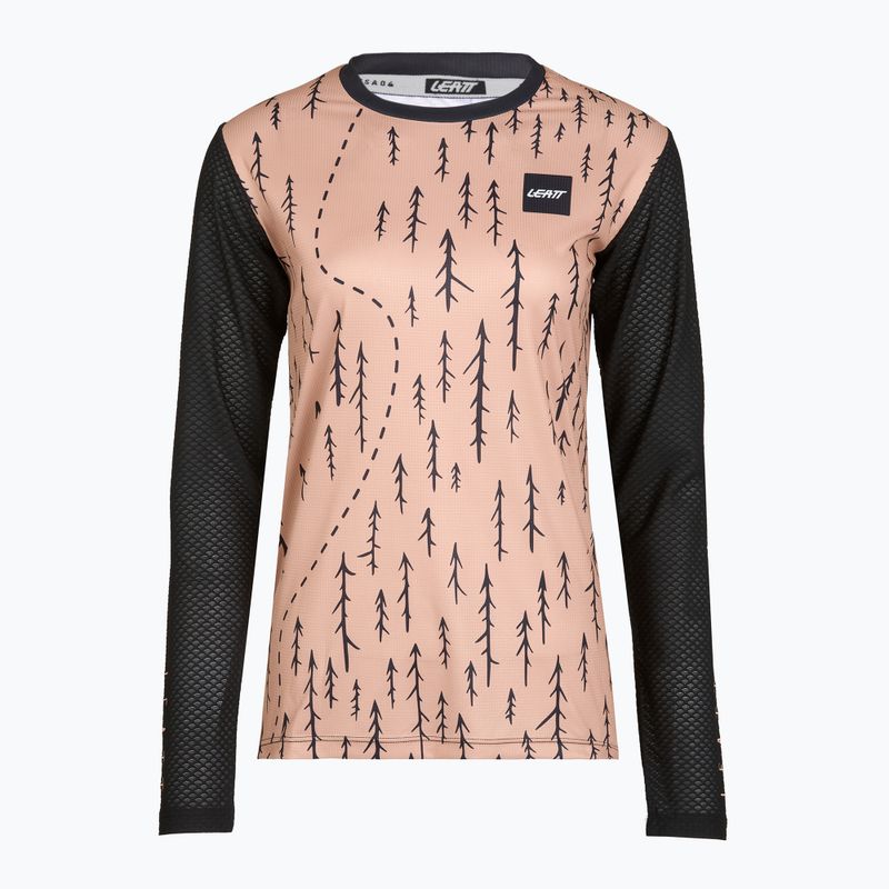 Dámský cyklistický dres Longsleeve Leatt MTB Trail 3.0 trails pink