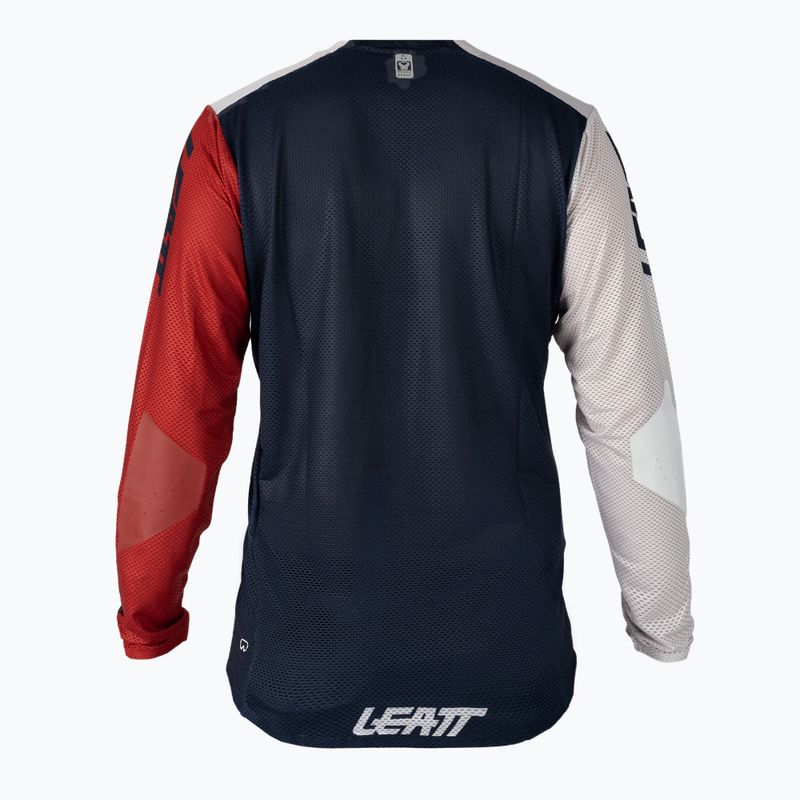 Leatt MTB 4.0 Ultraweld pánský cyklistický dres bílý a tmavě modrý 5021120400 2