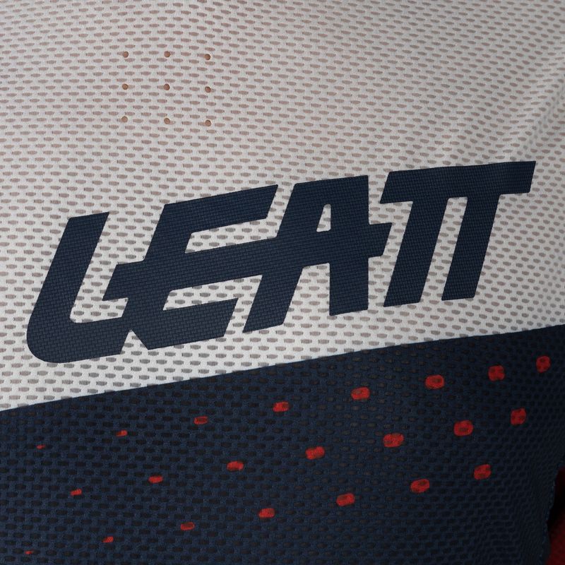 Leatt MTB 4.0 Ultraweld pánský cyklistický dres bílý a tmavě modrý 5021120400 3
