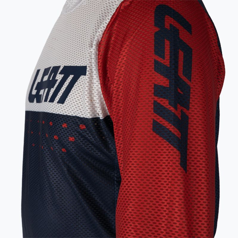 Leatt MTB 4.0 Ultraweld pánský cyklistický dres bílý a tmavě modrý 5021120400 4
