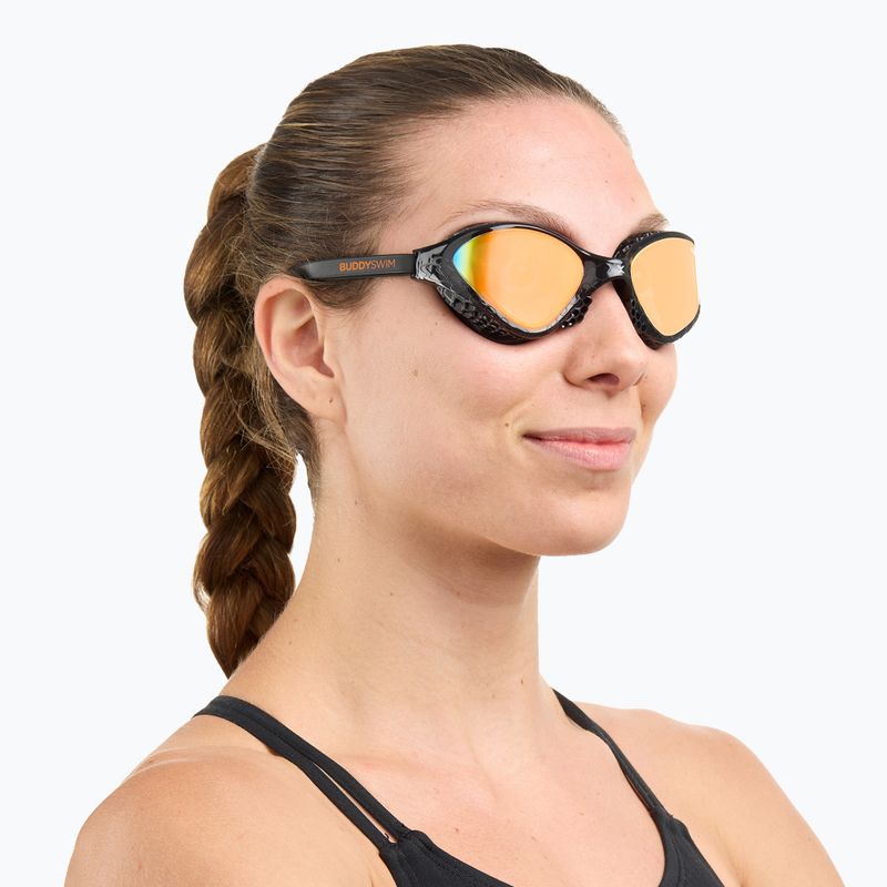 Plavecké brýle BuddySwim OzeanX Mirror black / orange 6