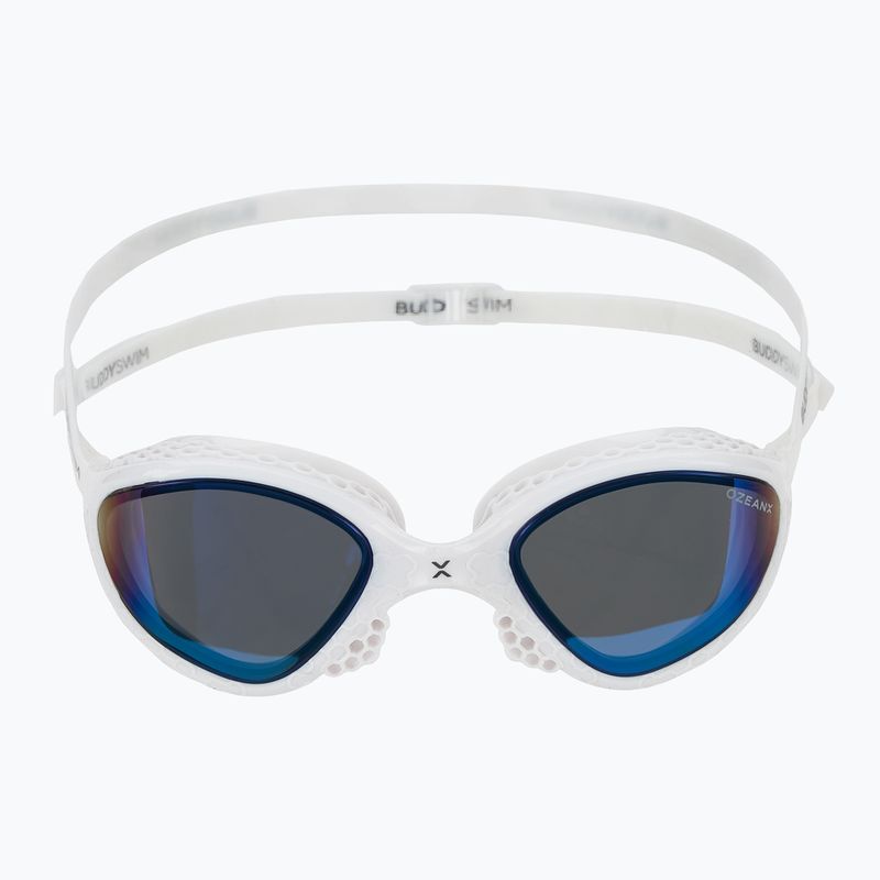 Plavecké brýle BuddySwim OzeanX Mirror white / blue 2