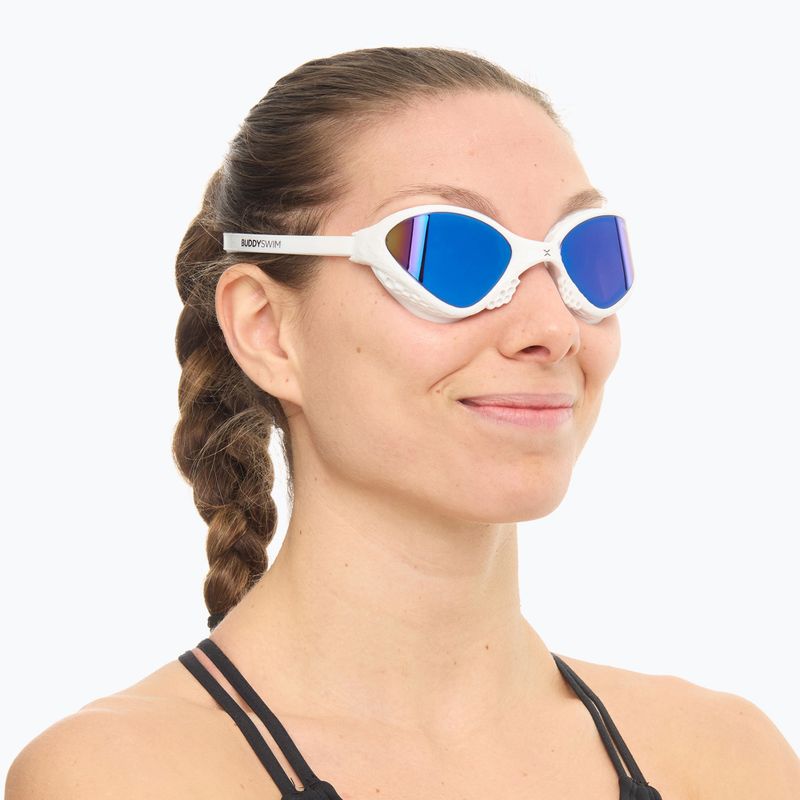 Plavecké brýle BuddySwim OzeanX Mirror white / blue 6