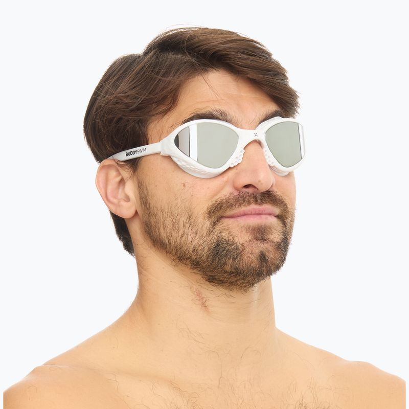 Plavecké brýle BuddySwim OzeanX Mirror white / silver 6