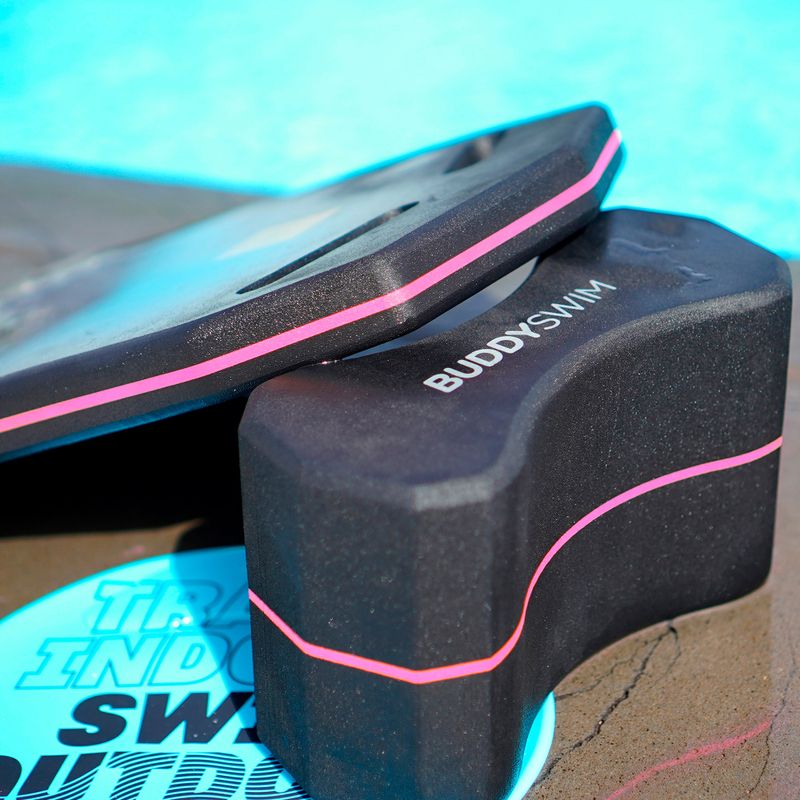 Plavecká deska BuddySwim Kickboard black/pink 3