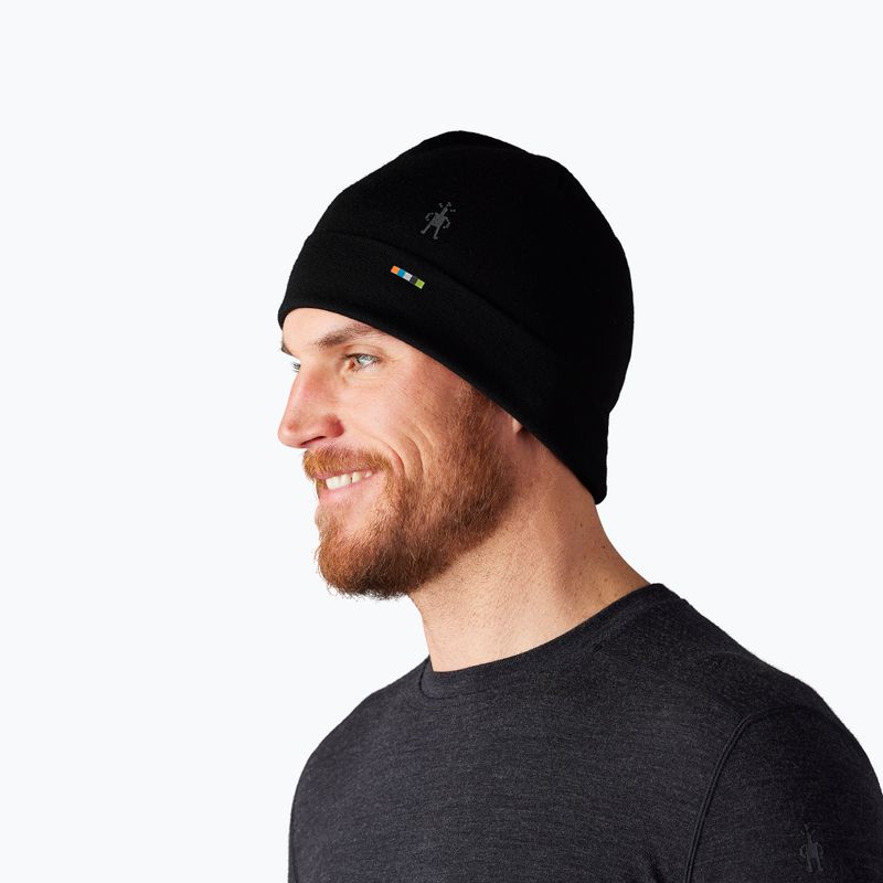 Smartwool Merino Oboustranná čepice s manžetami černá 7