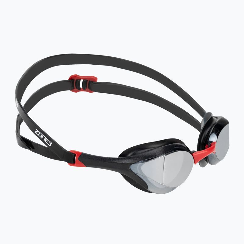 Plavecké brýle ZONE3 Volare Streamline Racing black/red/silver polarized mirror revo