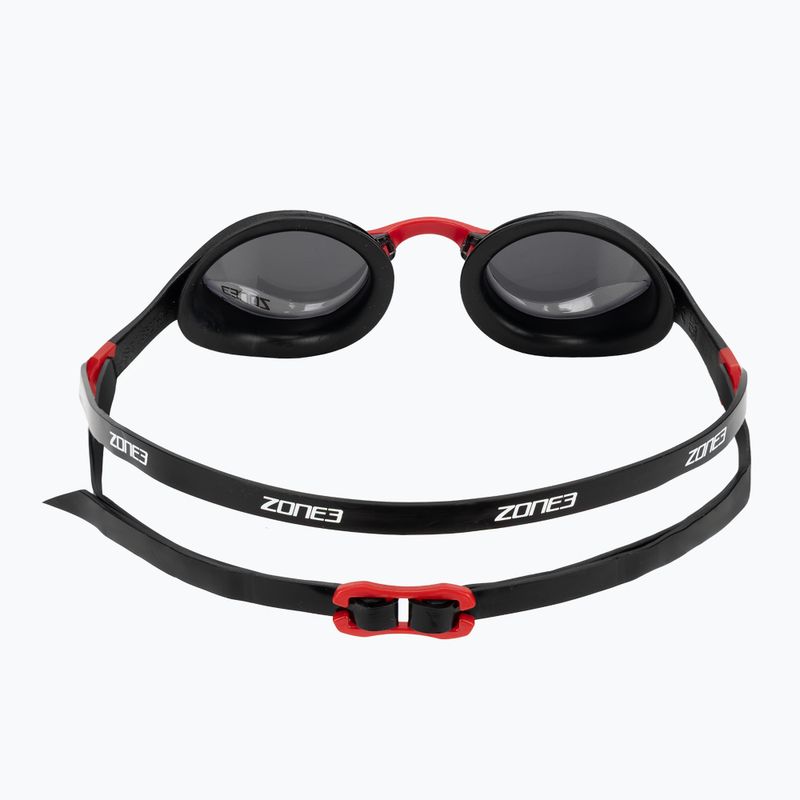 Plavecké brýle ZONE3 Volare Streamline Racing black/red/silver polarized mirror revo 4