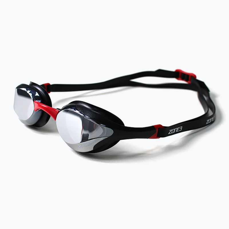 Plavecké brýle ZONE3 Volare Streamline Racing black/red/silver polarized mirror revo