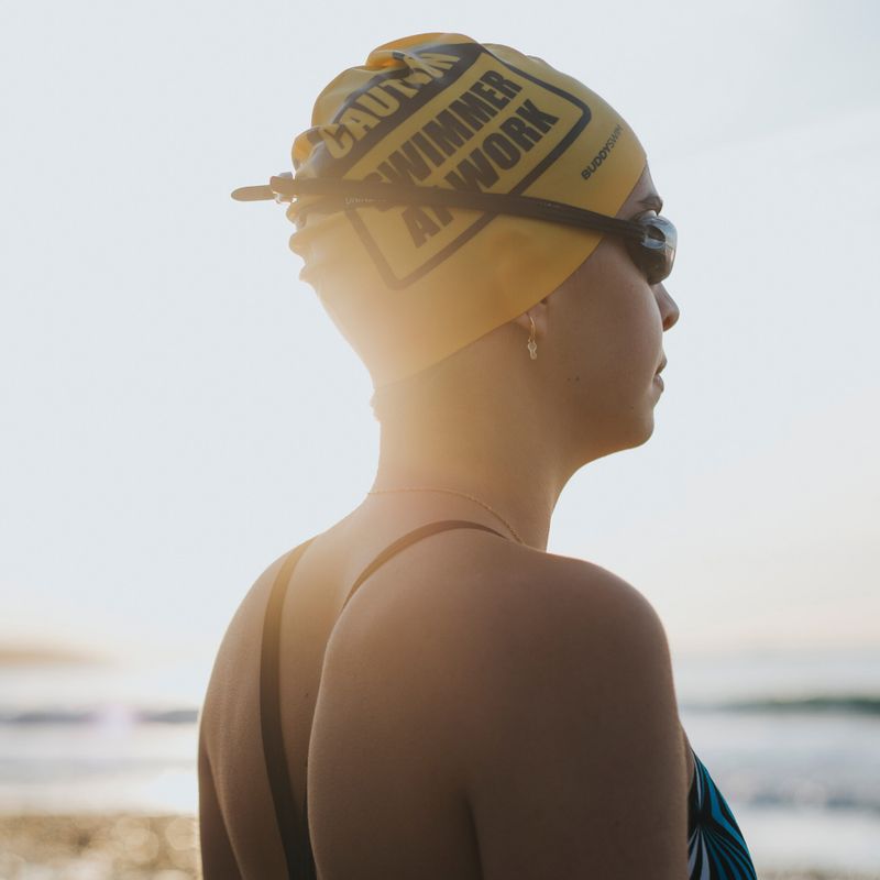 Plavecká čepice BuddySwim CSW Silicone yellow 3