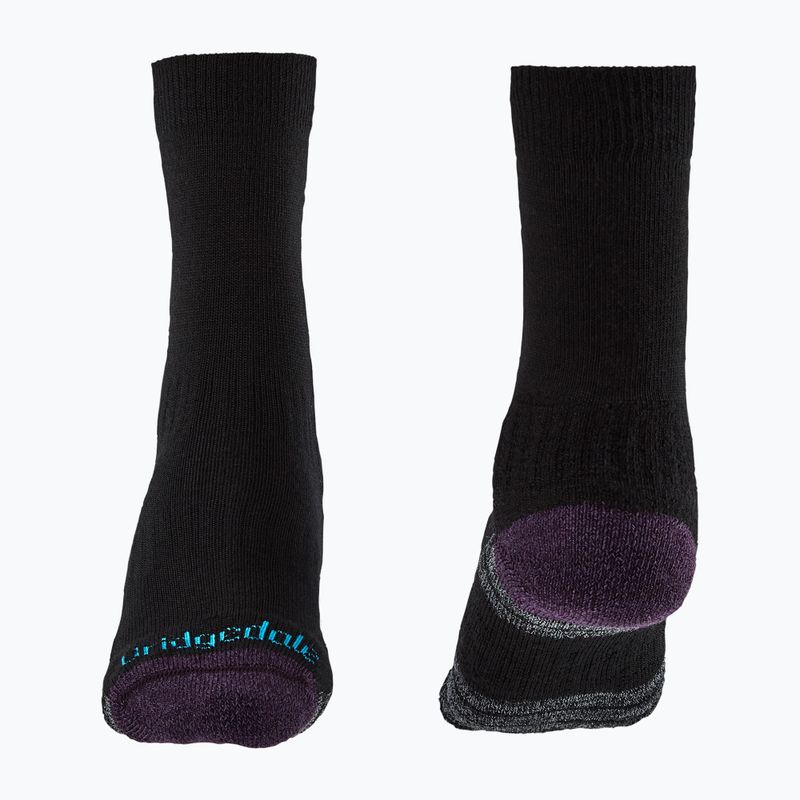 Dámské ponožky Bridgedale Lightweight Merino Performance Boot Original black/purple 2