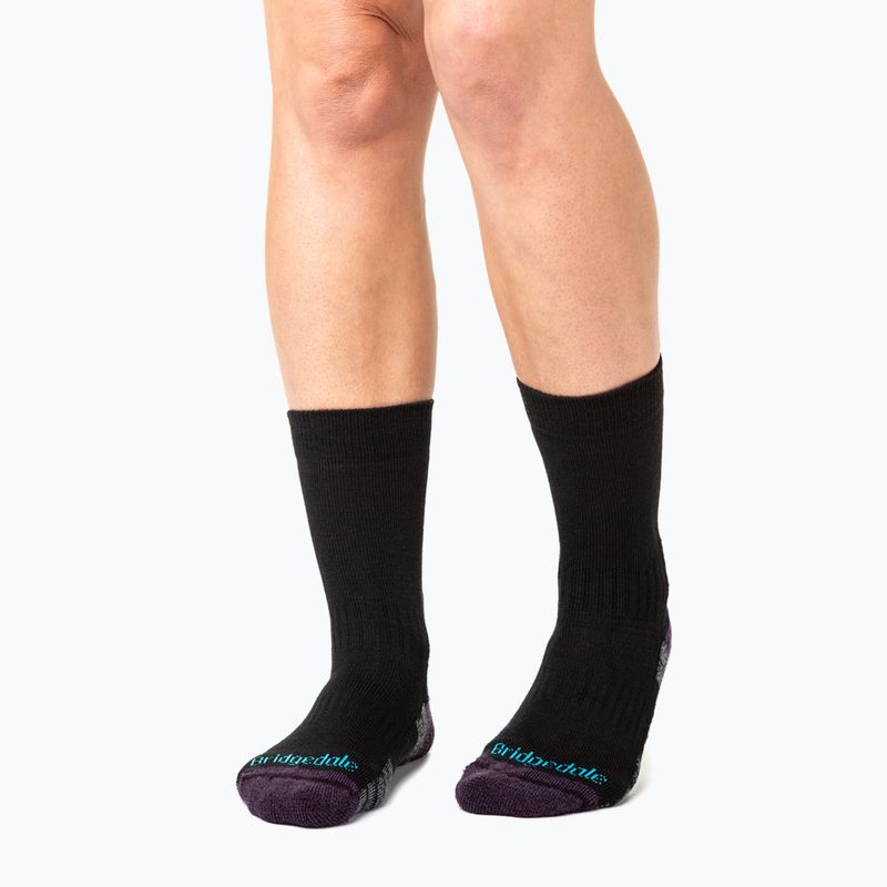Dámské ponožky Bridgedale Lightweight Merino Performance Boot Original black/purple 5
