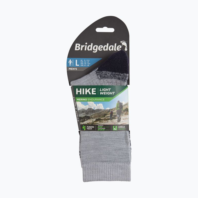 Pánské ponožky Bridgedale Lightweight Merino Performance 3/4 Crew Original silver/navy 4