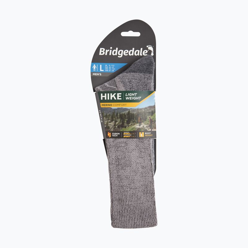 Pánské ponožky Bridgedale Lightweight Merino Comfort Boot Original grey 11