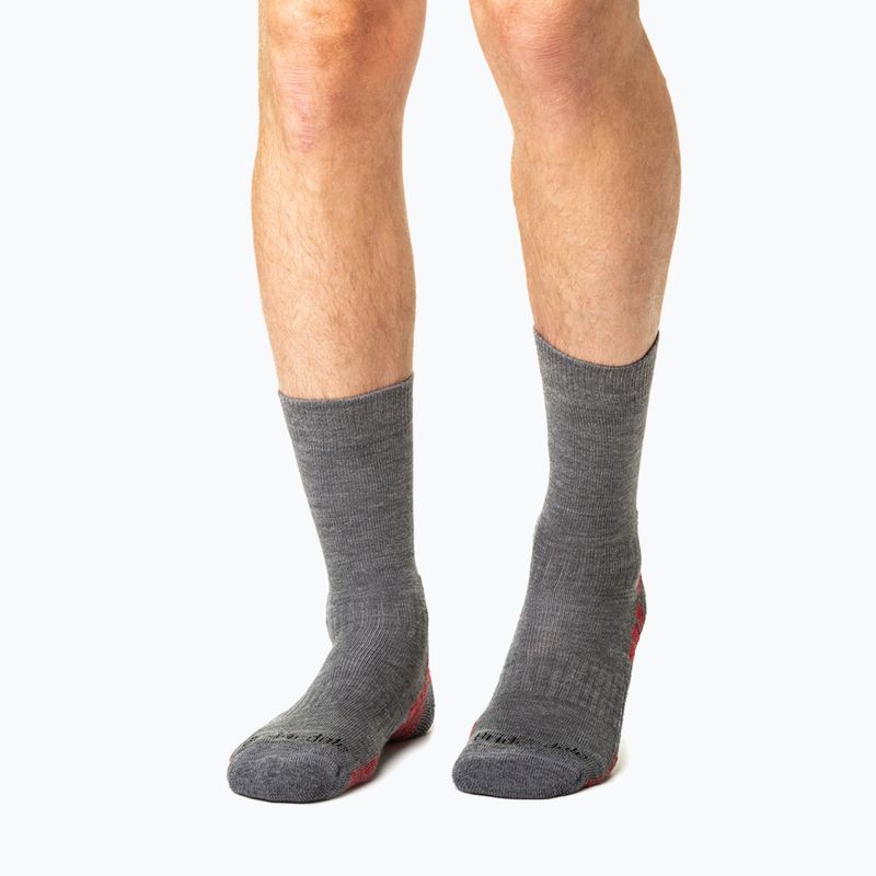 Pánské ponožky Bridgedale Lightweight Merino Performance Boot Original grey heather 5