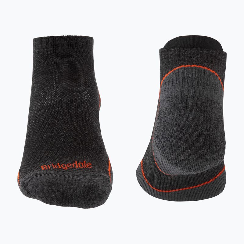 Pánské trekingové ponožky Bridgedale Hike Ultralight Merino Performance Low anthracite/orange 2