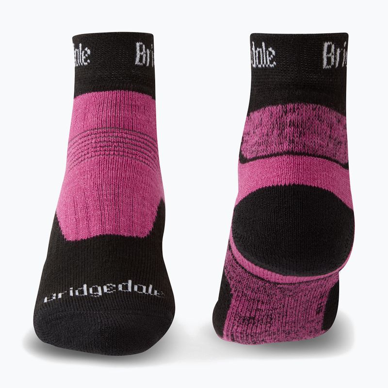 Dámské trekingové ponožky Bridgedale Hike Midweight Performance Ankle black/pink 2