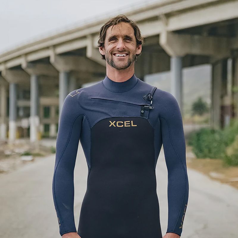 Pánský neopren Xcel Comp+ 4/3 mm Full black/blue nights 3