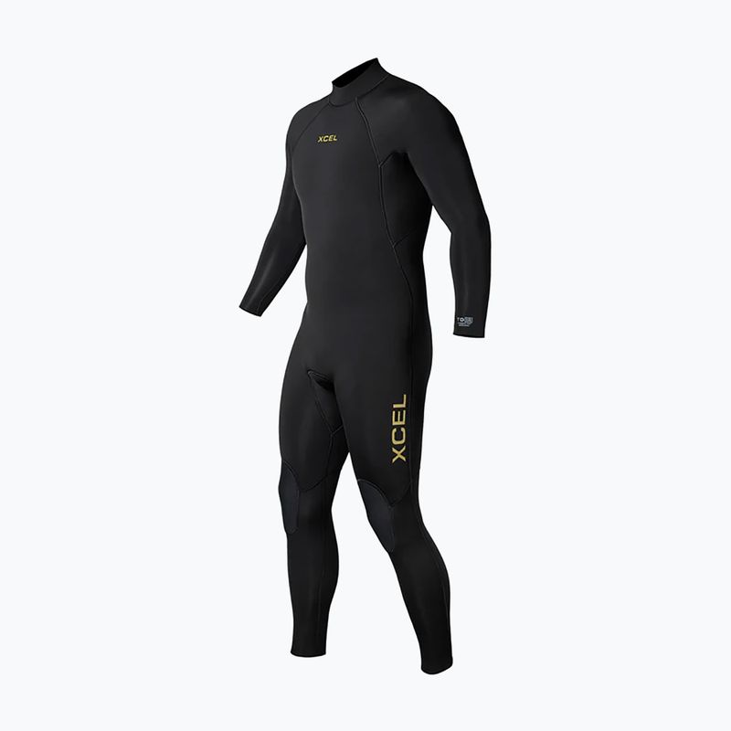 Pánský neopren Xcel Comp 4/3 mm Back Zip Full black 3