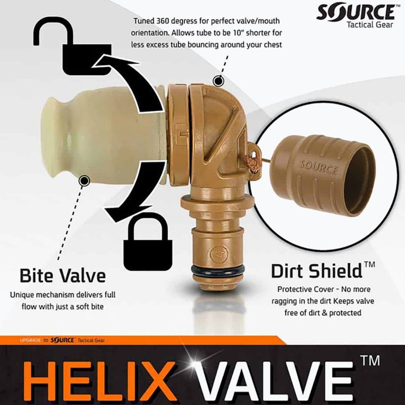 Náustek na hydrovak Source Tactical Helix Valve coyote 2