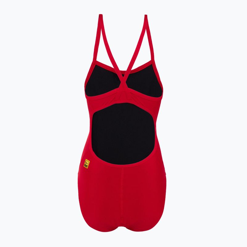 Dámské jednodílné plavky  FINIS Skinback Solid red 2