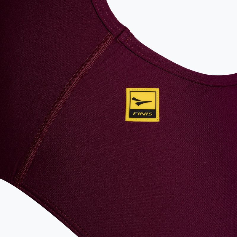 Dámské jednodílné plavky  FINIS Skinback Solid cabernet 3