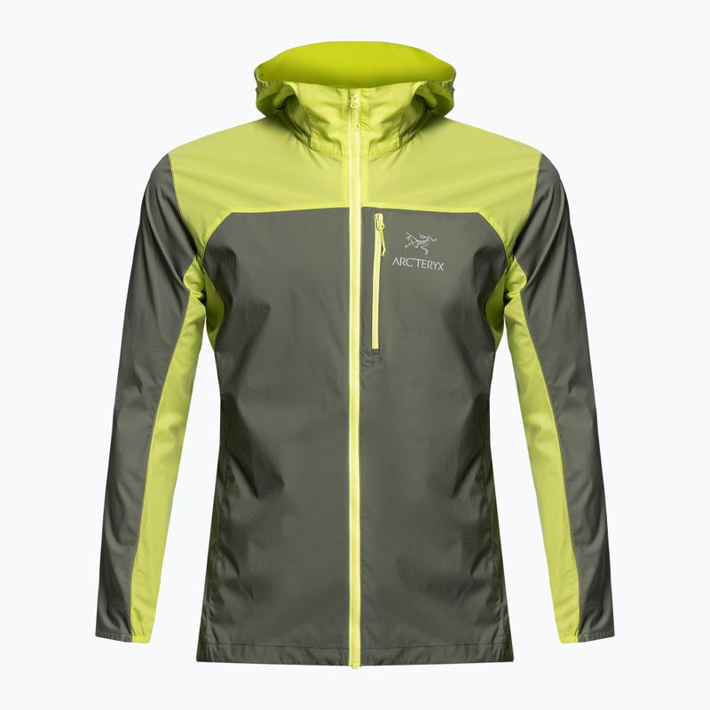 Arc'teryx Squamish Hoody pánská větrovka zelená/žlutá X000007411011