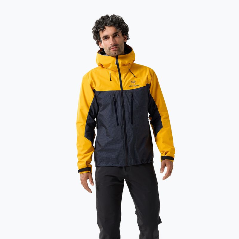 Pánská bunda do deště Arc'teryx Alpha black sapphire/edziza