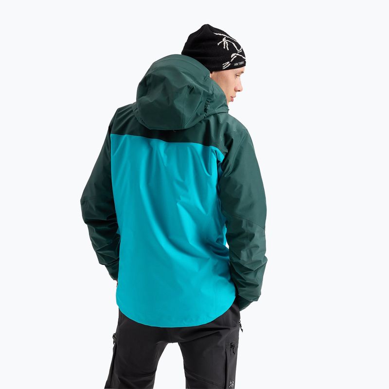 Pánská bunda do deště Arcteryx Alpha blue tetra/pytheas 3