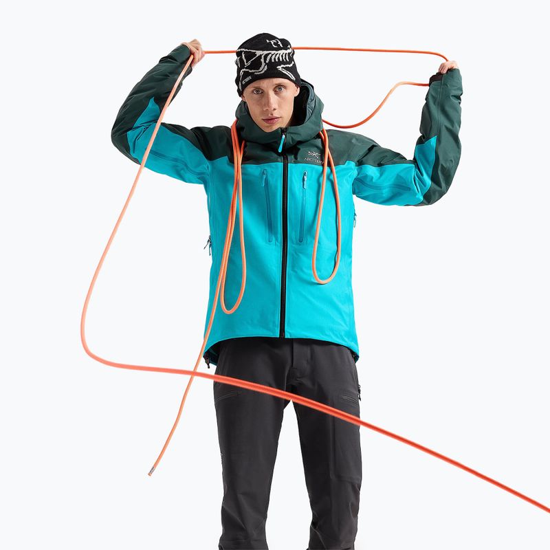 Pánská bunda do deště Arcteryx Alpha blue tetra/pytheas 4