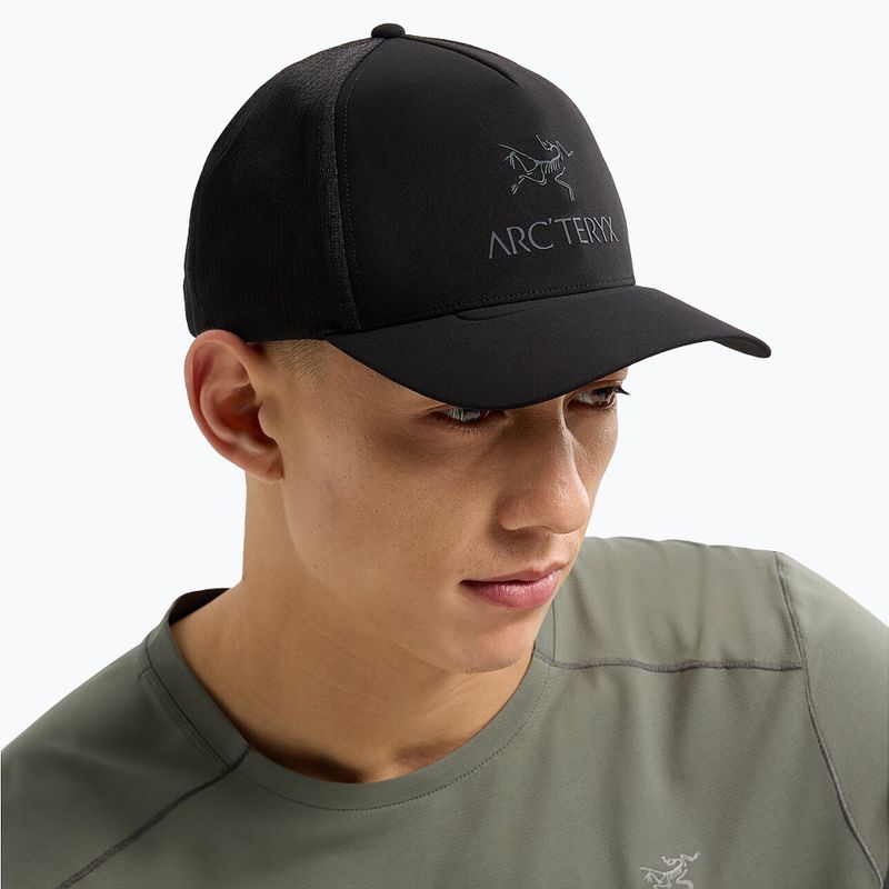 Arcteryx Bird Word Trucker Curved black/graphite baseballová čepice 2