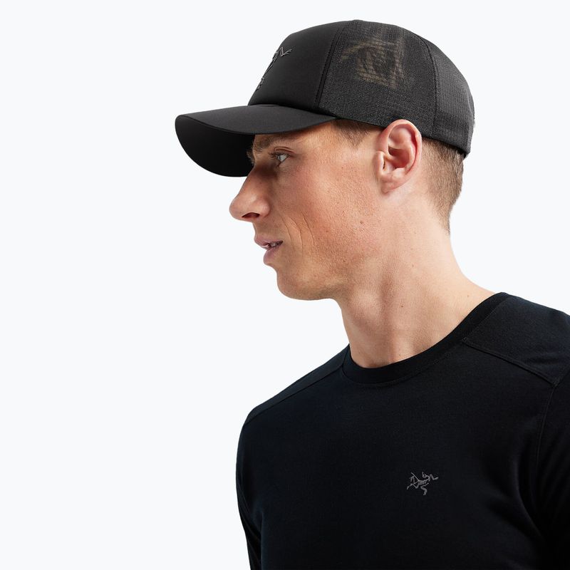 Kšiltovka Arcteryx Bird Trucker Curved cap black 8