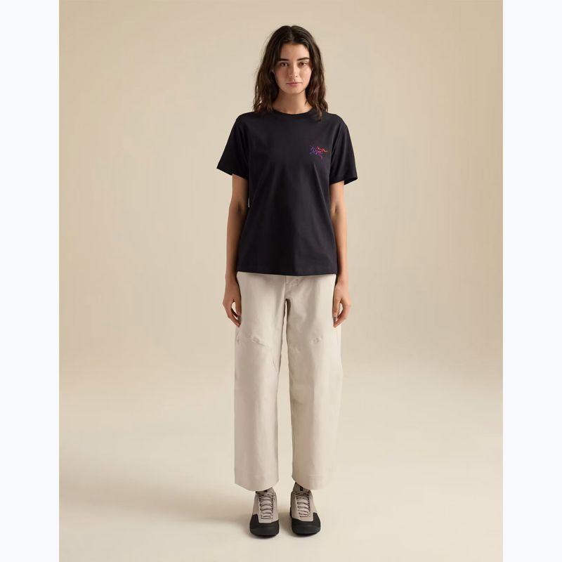 Dámské tričko Arcteryx Kragg Cotton Little Bird Crew black/multi 2