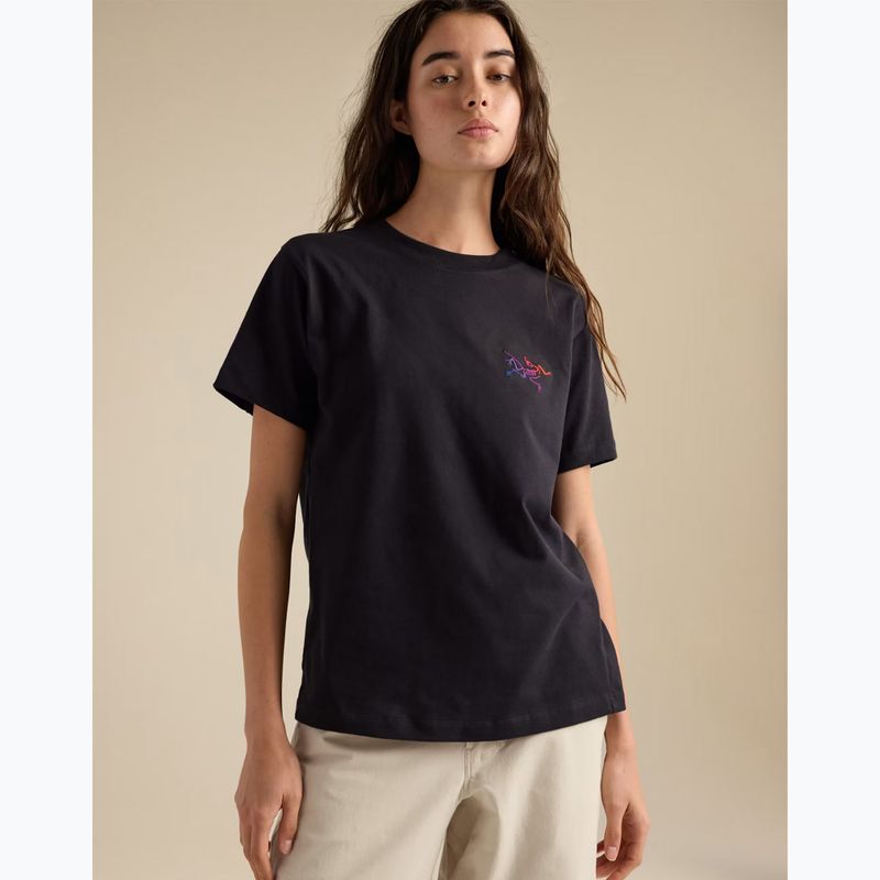 Dámské tričko Arcteryx Kragg Cotton Little Bird Crew black/multi 6