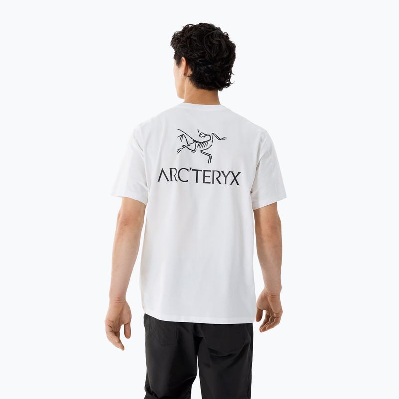 Pánské tričko Arcteryx Kragg Sl Cotton Bird Word white light/black 3