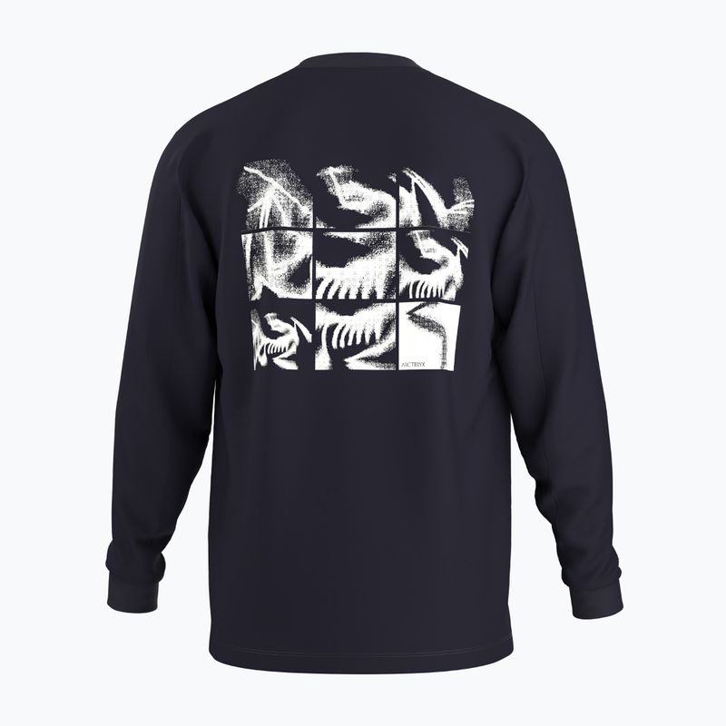Pánské tričko Longsleeve Arcteryx Kragg SL Cotton Bird Tile black/arctic silk 2