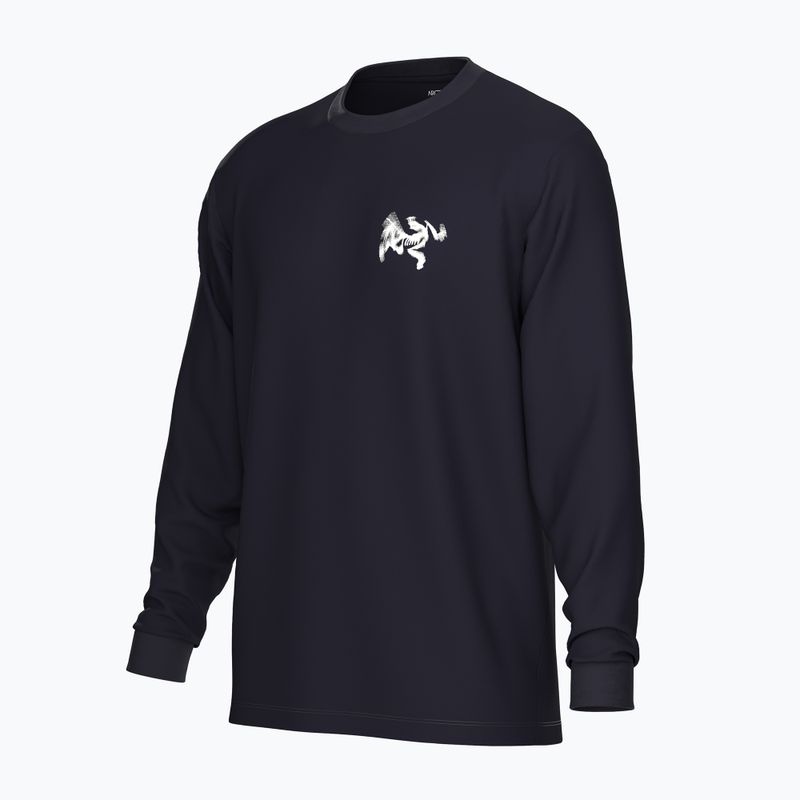 Pánské tričko Longsleeve Arcteryx Kragg SL Cotton Bird Tile black/arctic silk 3