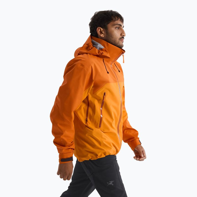 Pánská nepromokavá bunda Arc'teryx Beta AR copper sky/blaze 3