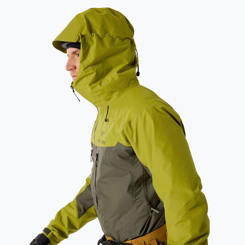 Pánská nepromokavá bunda Arc'teryx Alpha olive moss/tatsu 5