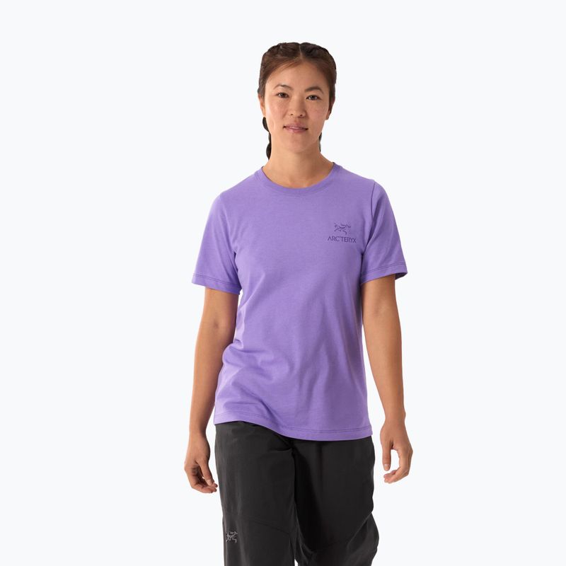 Dámské tričko Arc'teryx Kragg Sl Cotton Emblem Crew aster
