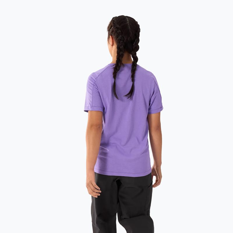 Dámské tričko Arc'teryx Kragg Sl Cotton Emblem Crew aster 3
