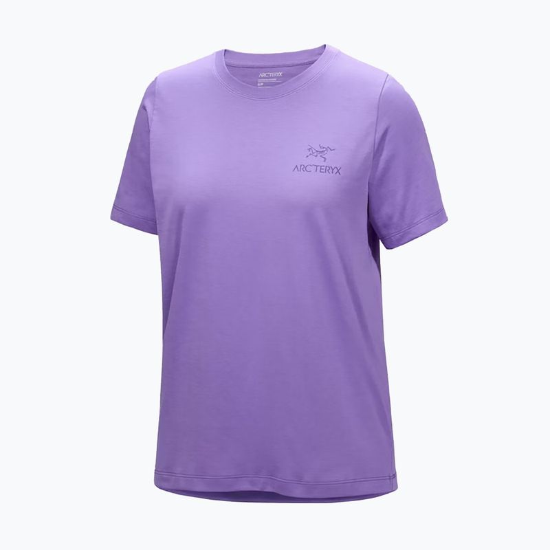 Dámské tričko Arc'teryx Kragg Sl Cotton Emblem Crew aster 6