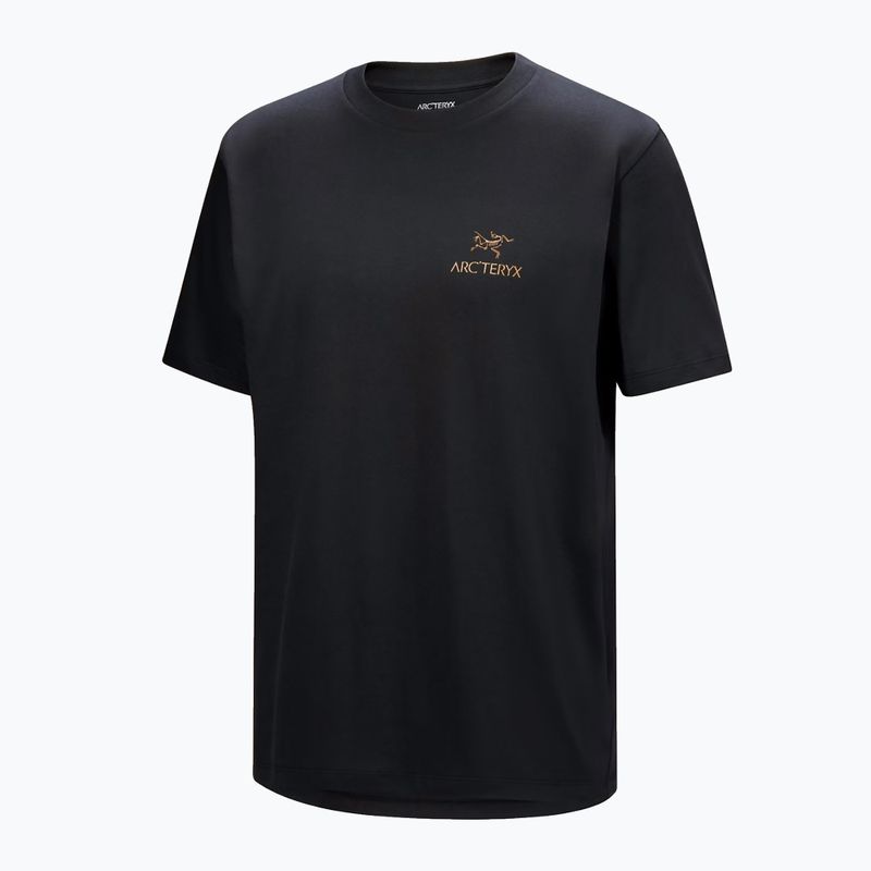 Pánské tričko Arcteryx Kragg Sl Cotton Bird Word 24k black 5