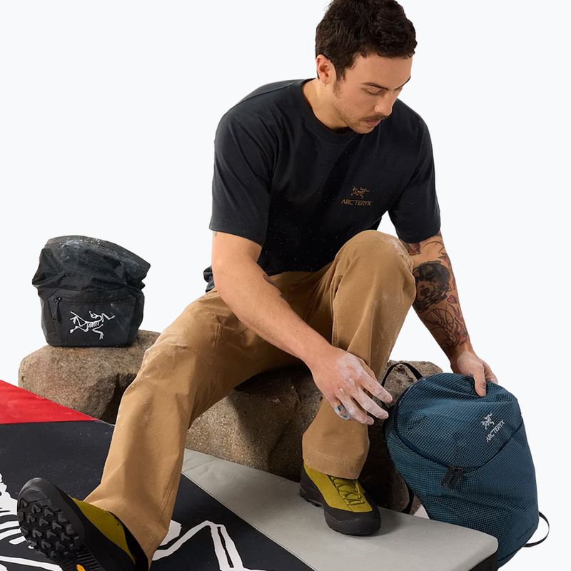 Pánské tričko Arcteryx Kragg Sl Cotton Bird Word 24k black 6