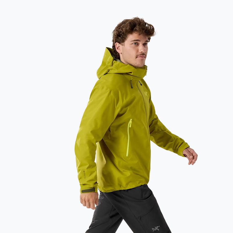 Pánská nepromokavá bunda Arcteryx Beta SL olive moss/euphoria 3