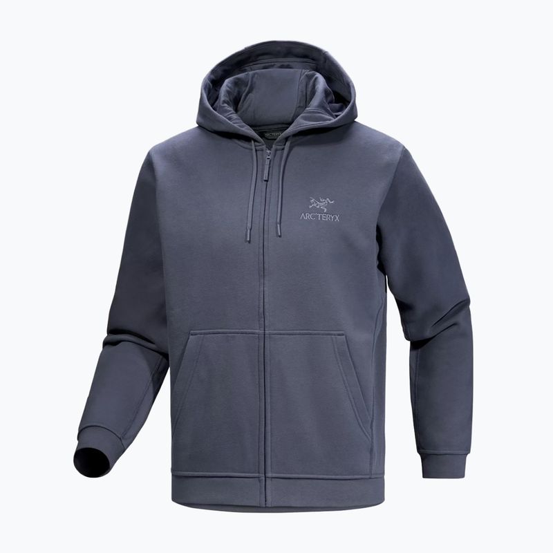 Pánská trekingová fleecová mikina Arcteryx Emblem Fleece Full-Zip Hoody dark stratus 6